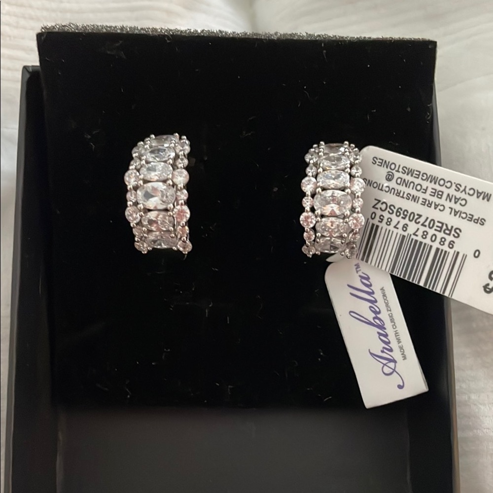 NEW! Rani Arabella CZ Earrings/Sterling Silver